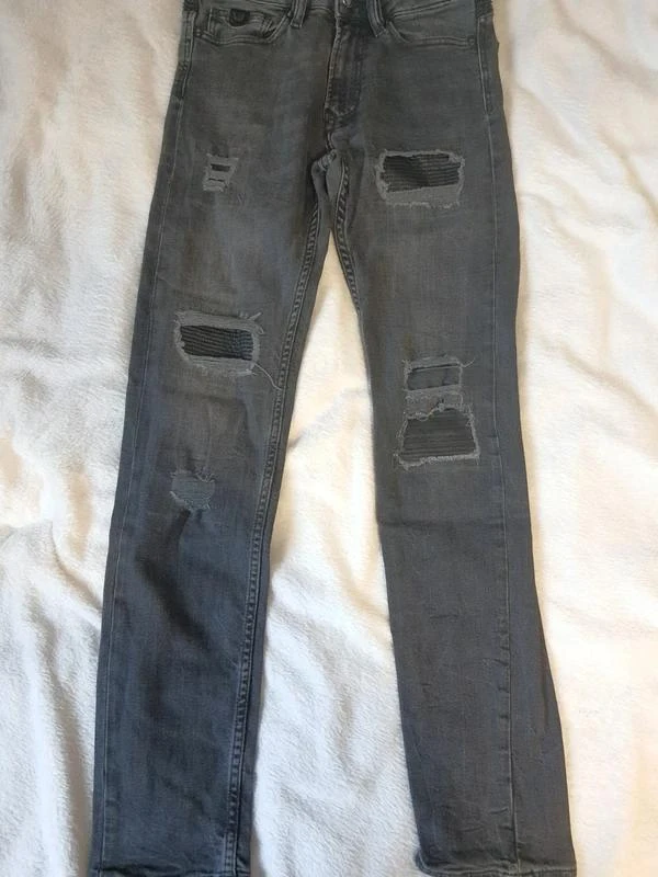 Jeans skinny cinza desbotado com efeito envelhecido Kaporal 36 - P – photo 8